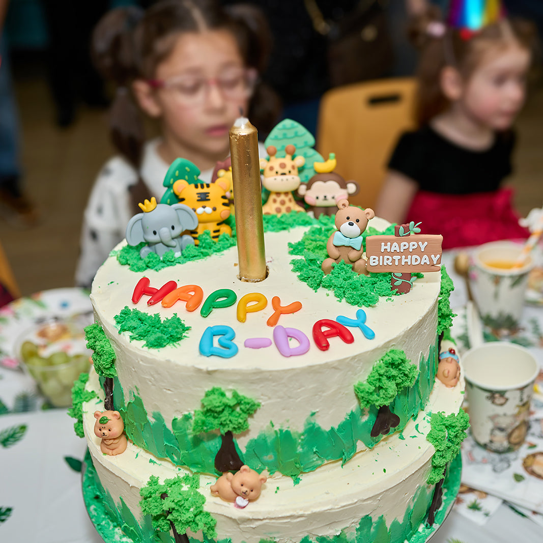 Jungle Animals Birthday Cake | Custom Safari Birthday Cake