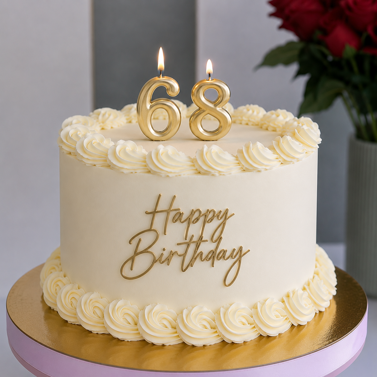 Custom Birthday Cake | Vanilla Cake with Pistachio & Raspberry