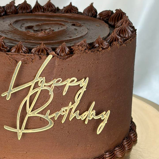 American Chocolate Birthday Cake | Custom Buttercream Cake