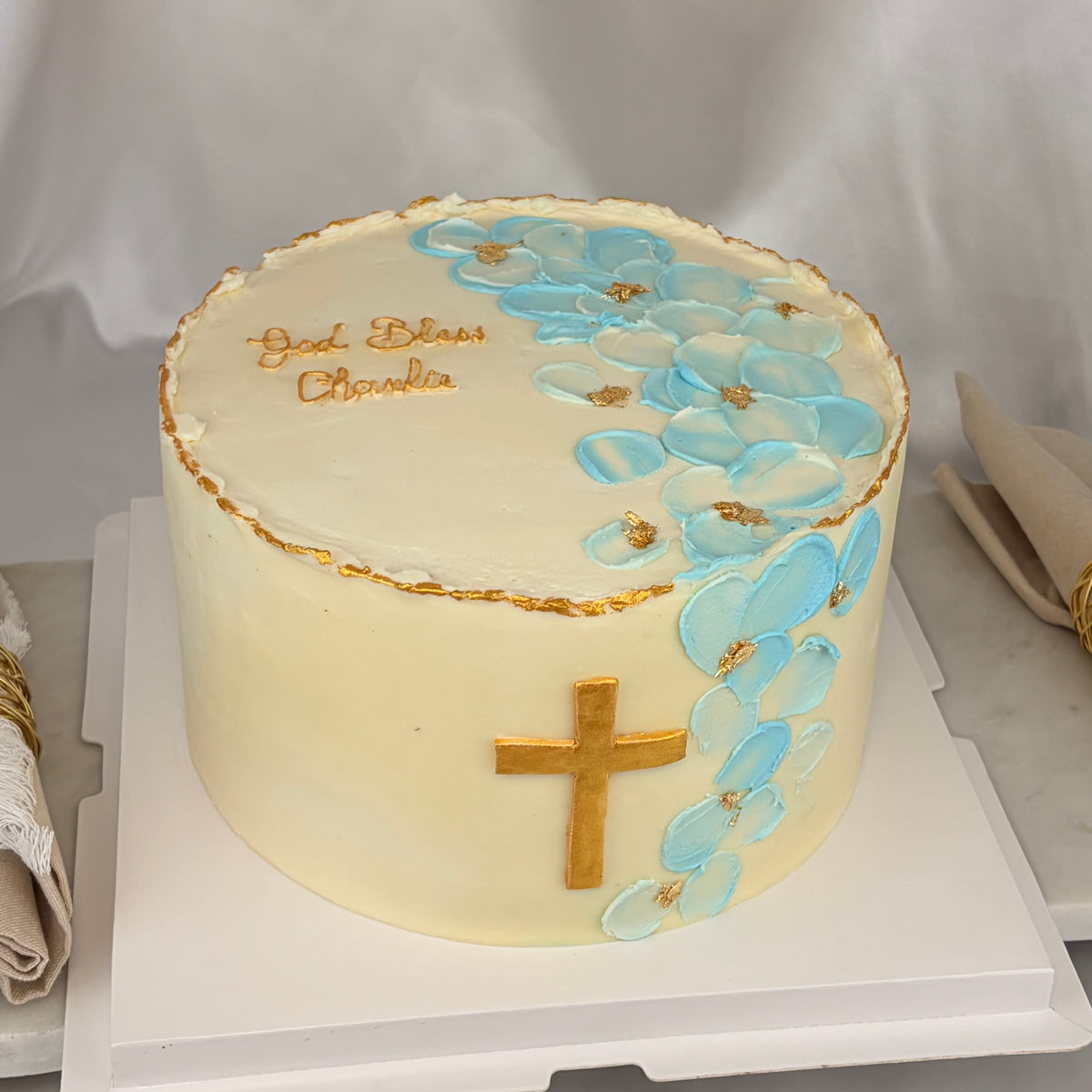 Custom Baptism & Christening Cake