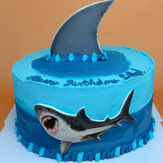 Shark Birthday Cake