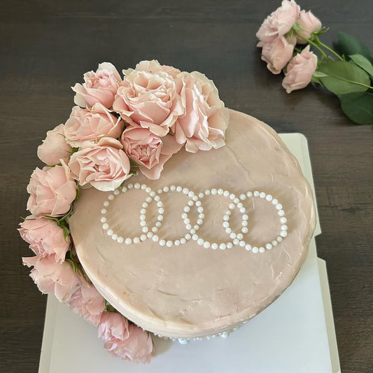 Blush Rose Audi Cake