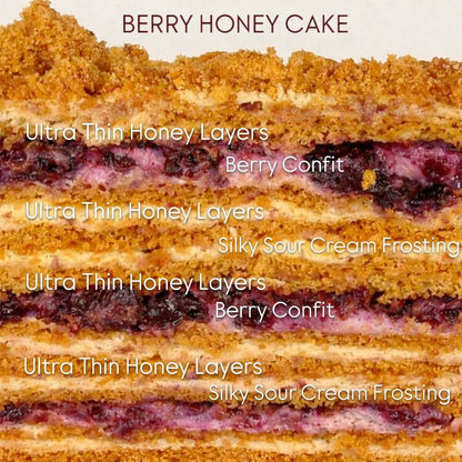 Berry Honey Cake (Medovik)