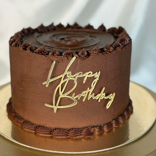 American Chocolate Birthday Cake | Custom Buttercream Cake
