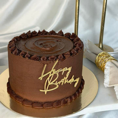 American Chocolate Birthday Cake | Custom Buttercream Cake