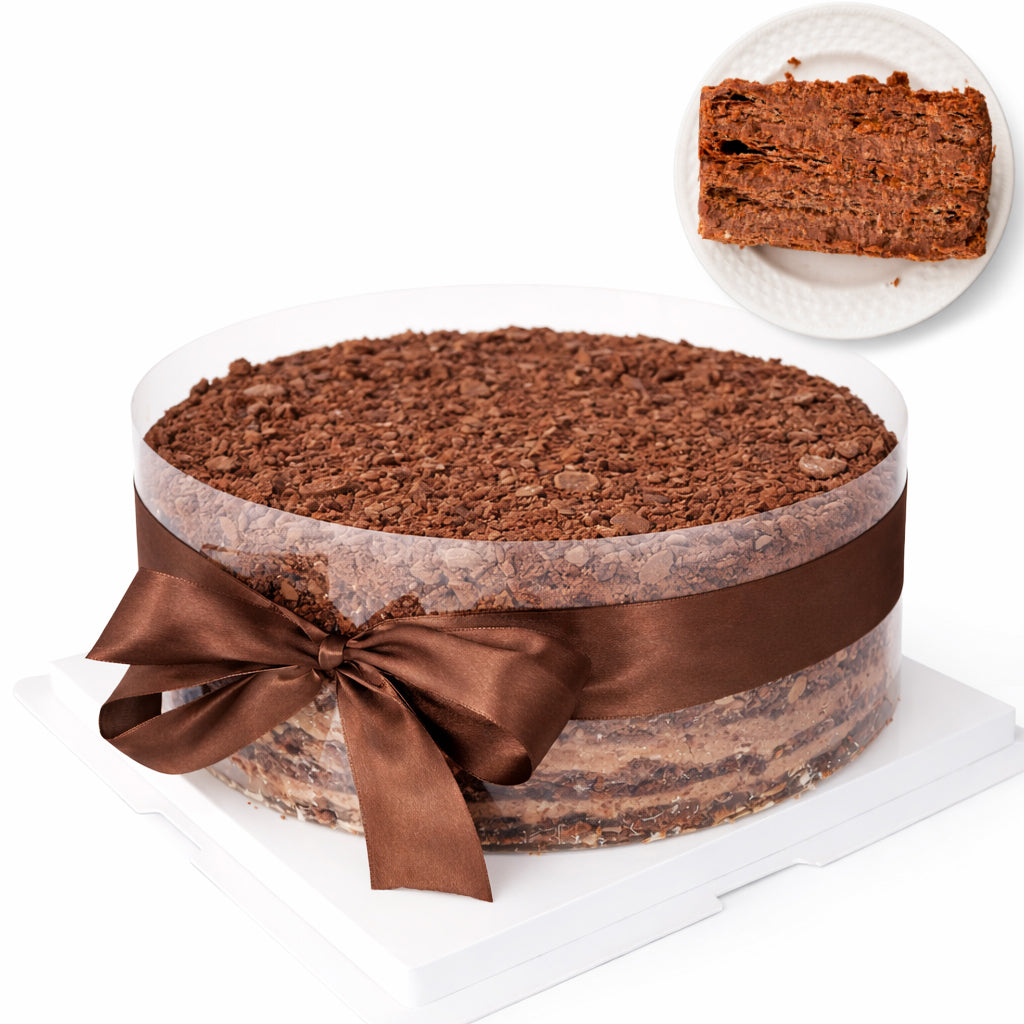 Sugar Free Chocolate Napoleon Cake (Mille-Feuille Style)