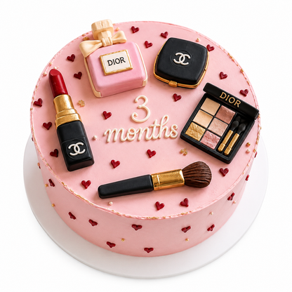 Custom Makeup Birthday Cake