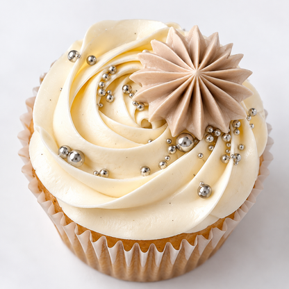 Bridal Shower Cupcakes in Ivory and Champagne