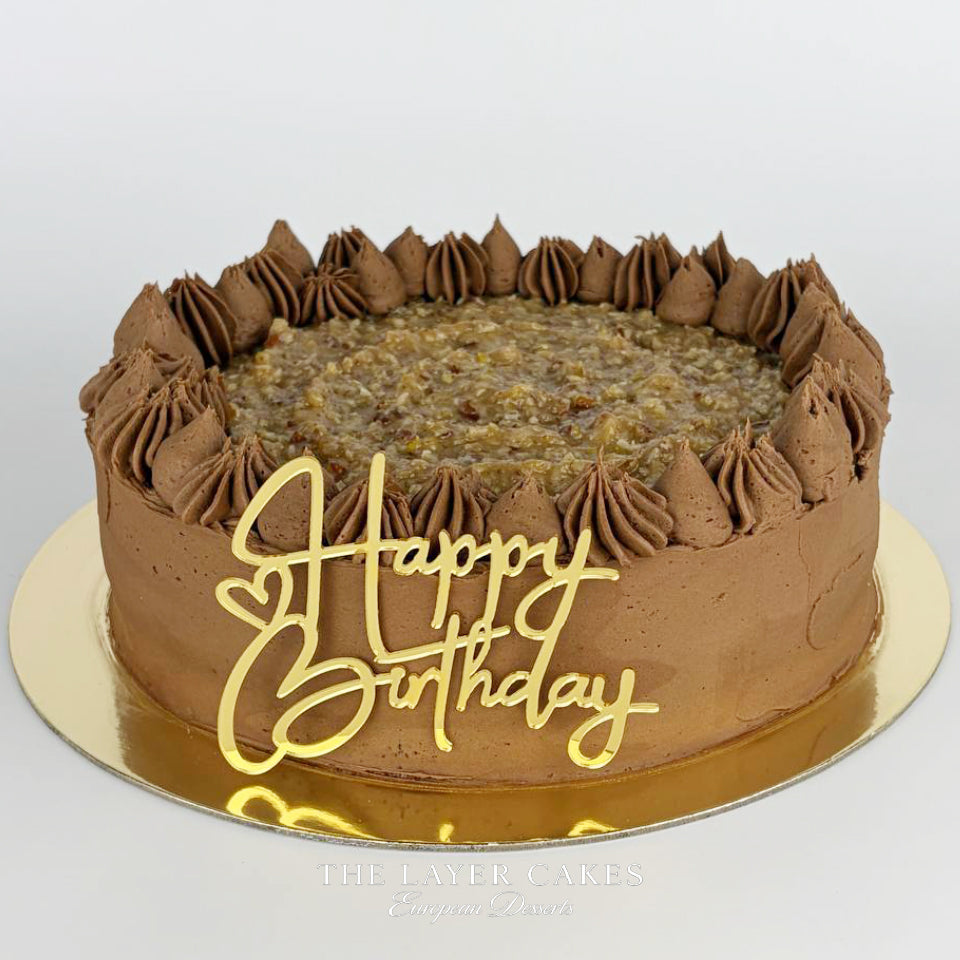 German Chocolate Cake | Chocolate Pecan Coconut Cake