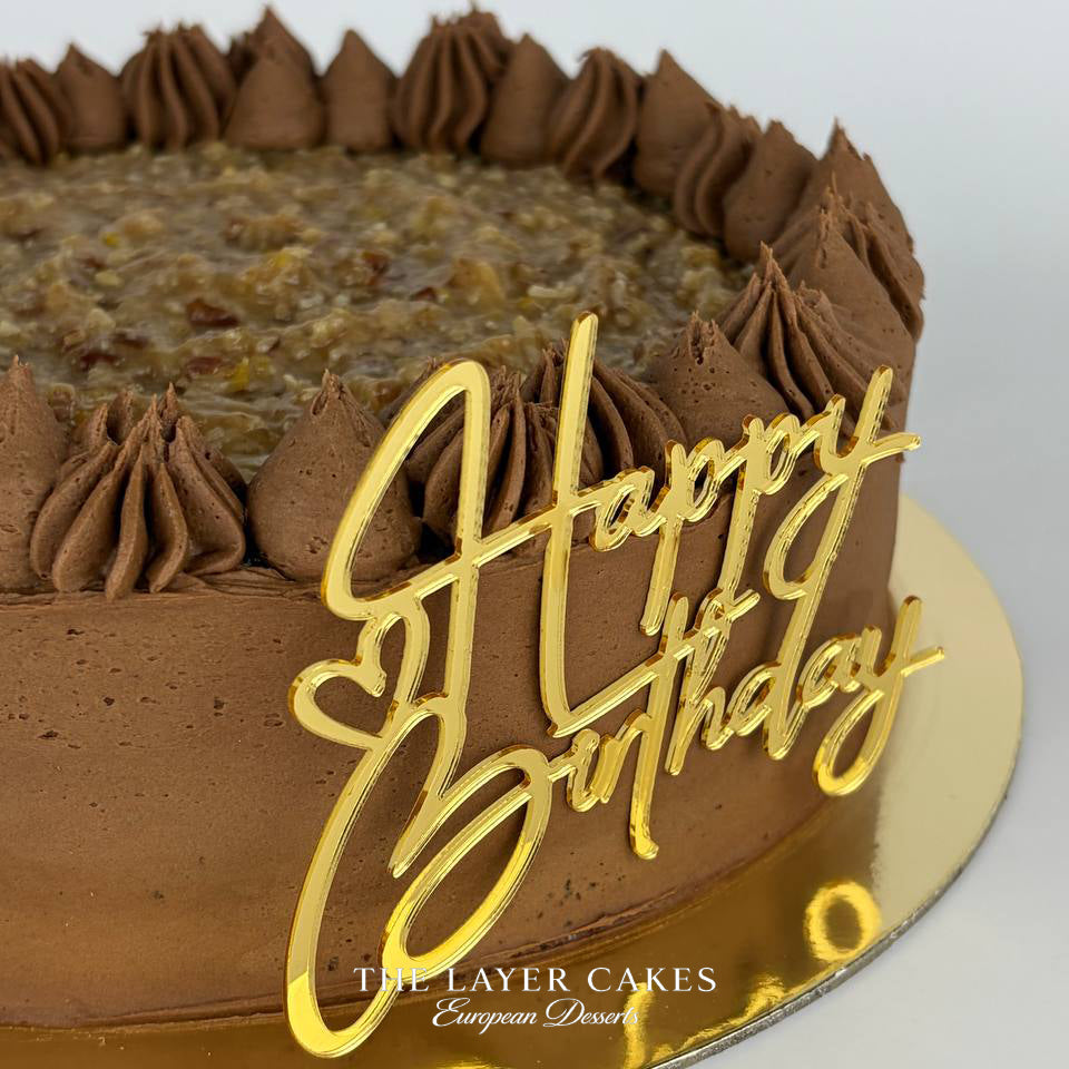 German Chocolate Cake | Chocolate Pecan Coconut Cake