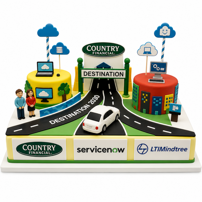 Custom Corporate Go Live Celebration Cake