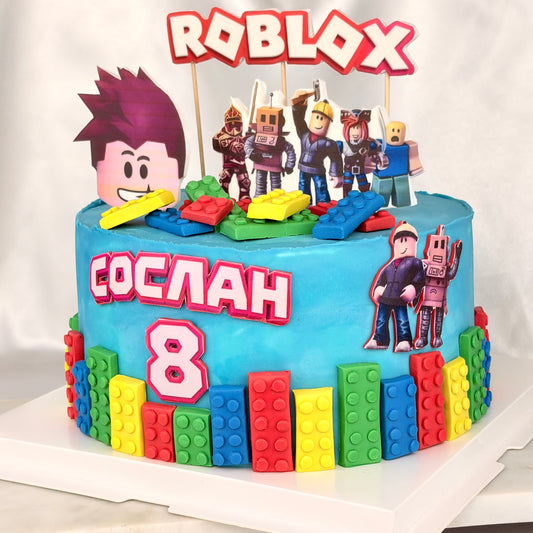 Custom Roblox Birthday Cake