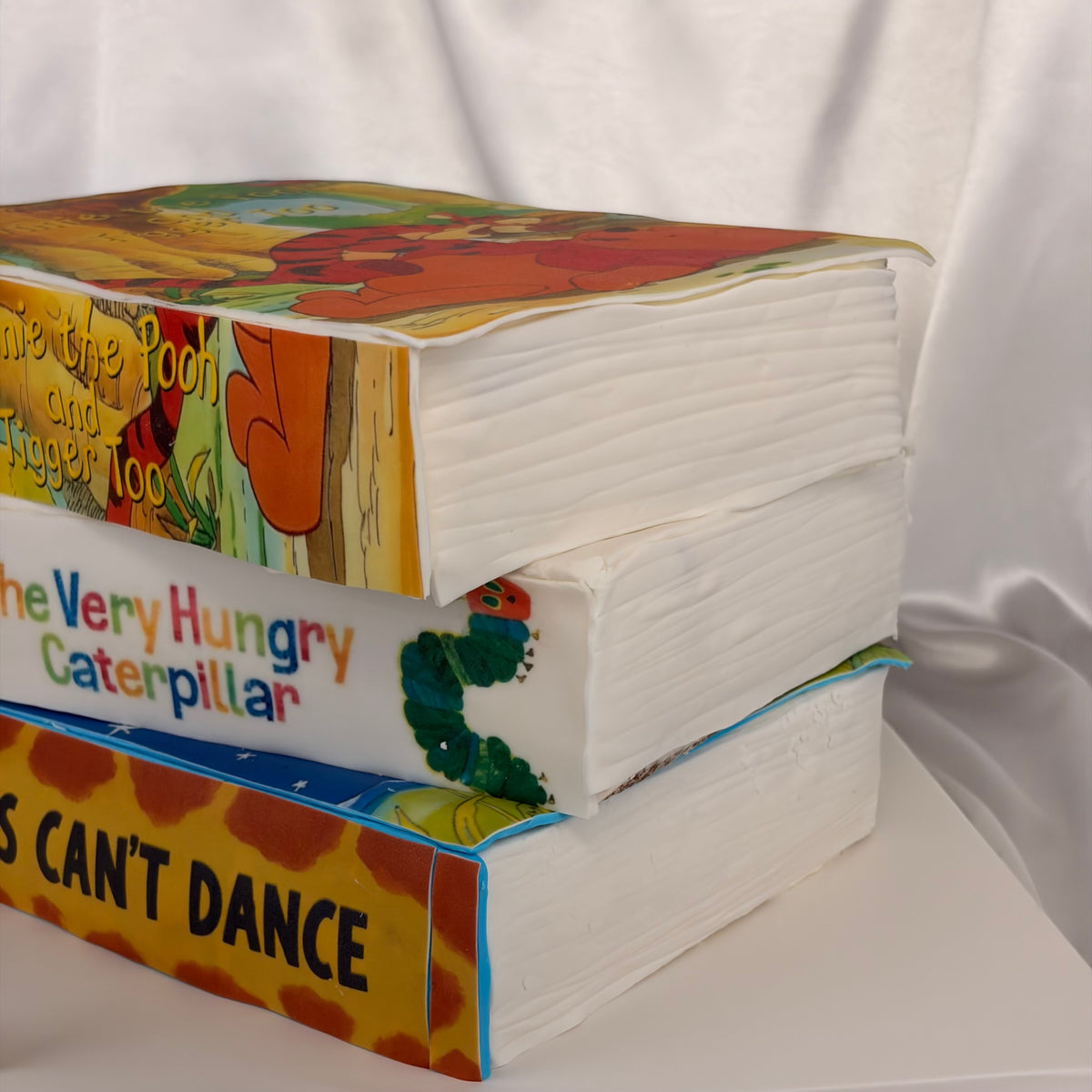 Book Birthday Cake with Custom Edible Storybook Covers