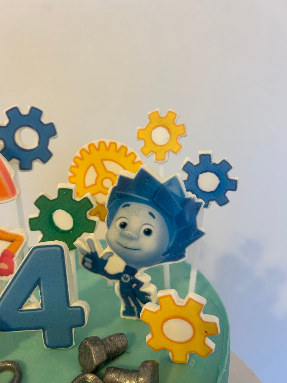 Fixies Birthday Cake with Edible Characters and Custom Name