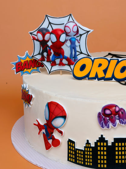 Spidey & Friends Birthday Cake