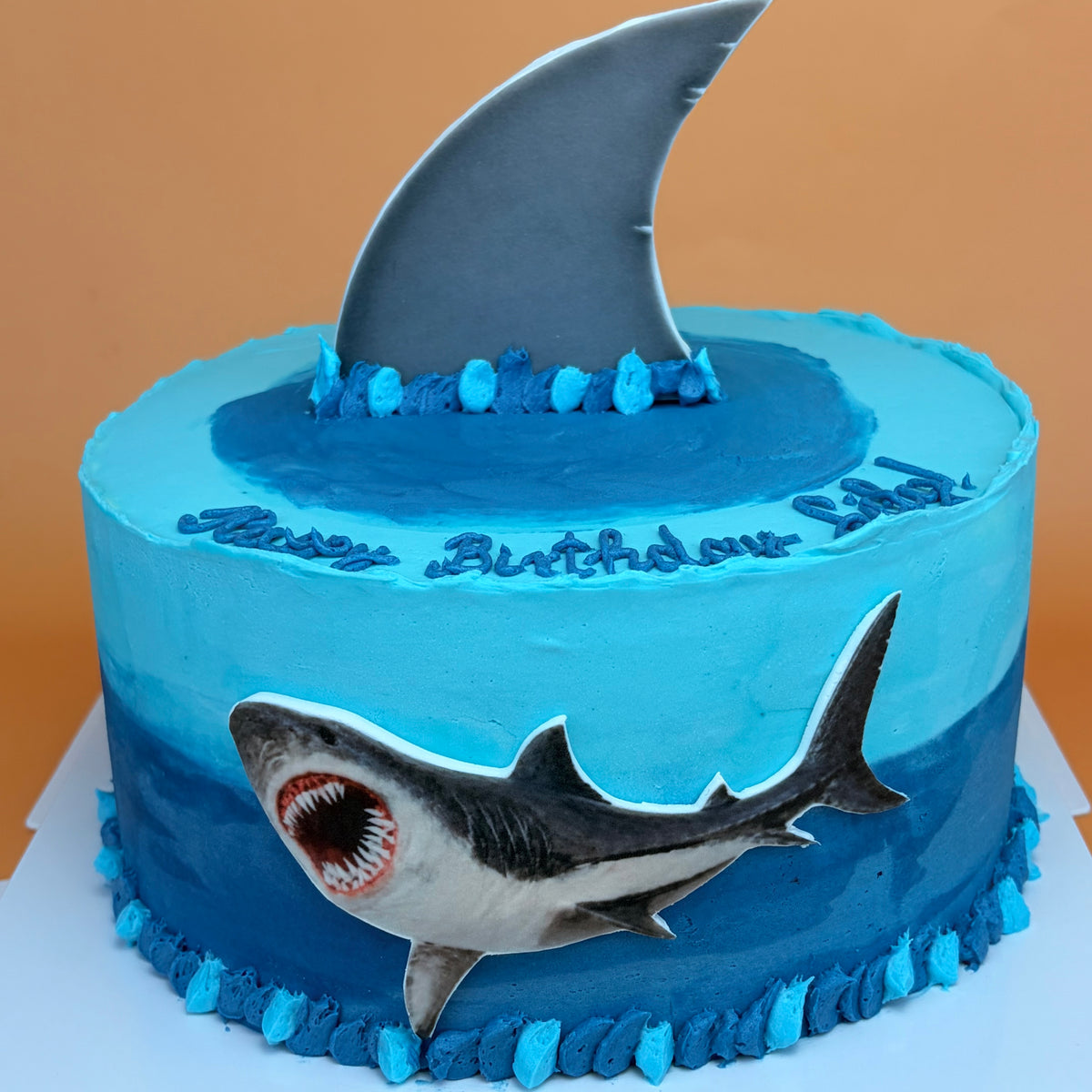Shark Birthday Cake