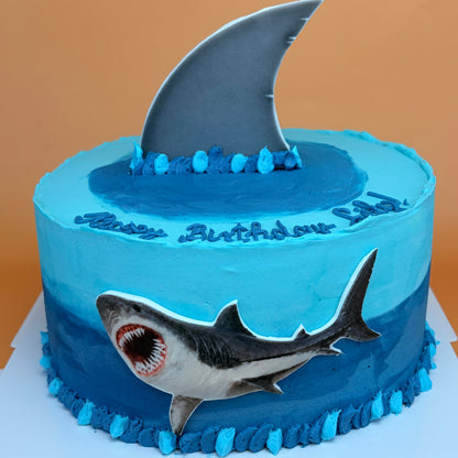 Shark Birthday Cake