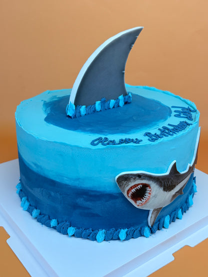 Shark Birthday Cake