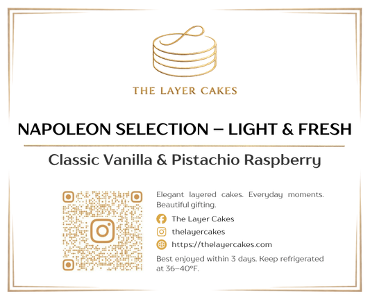 Napoleon Selection – Light & Fresh | Classic Vanilla & Pistachio Raspberry