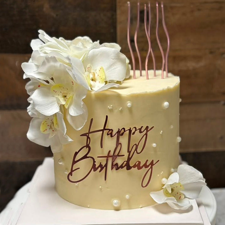 Orchid & Pearl Celebration Cake