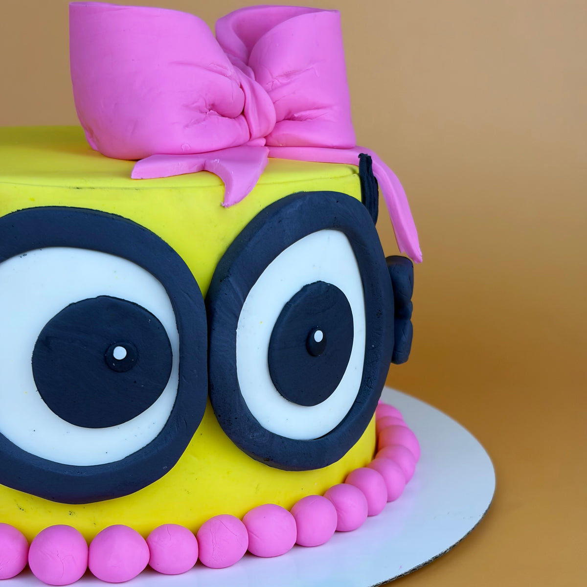 Pink Minion Birthday Cake