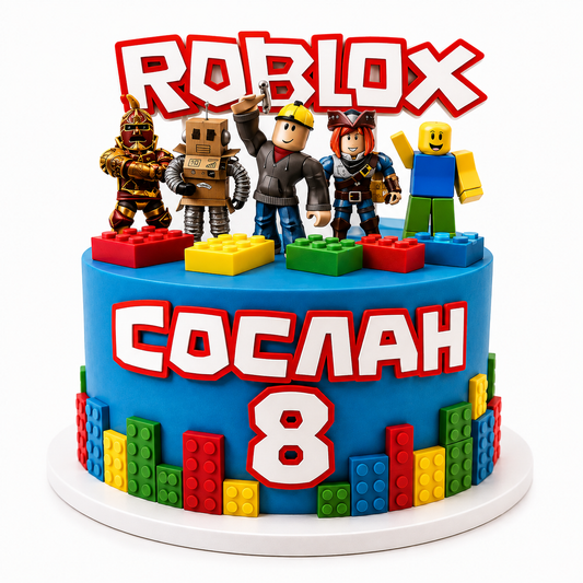 Custom Roblox Birthday Cake