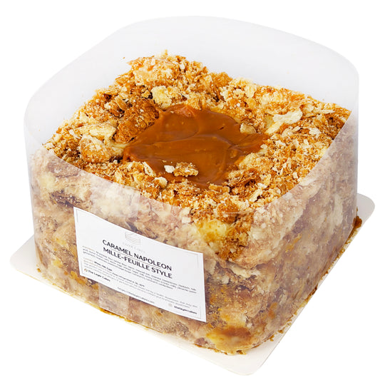 Caramel Napoleon Cake (Mille-Feuille Style)