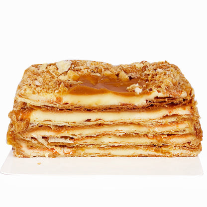 Caramel Napoleon Cake | Mille-Feuille Style