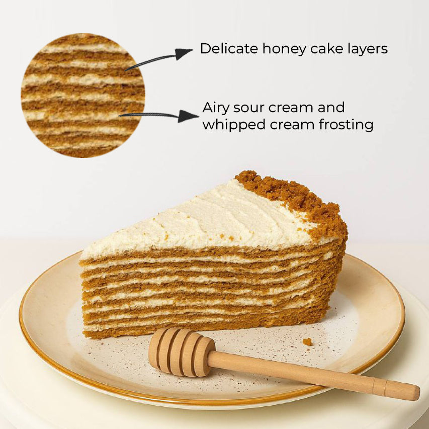 Honey Cake | Traditional Medovik Cake