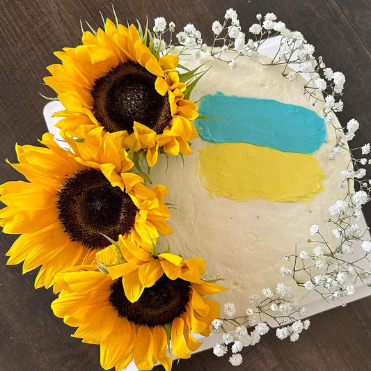 Ukrainian Sunflower Cake