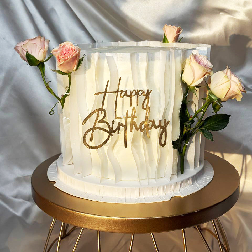 Signature Wave Cake | Modern Birthday Cake